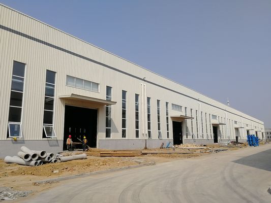 Q235B 철강 구조 건물 엔지니어 금속 저장 보관소