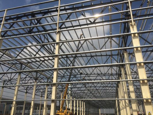 산업 쉐드 프로젝트 건물 Q235B/Q355b 가벼운 철강 구조물 창고