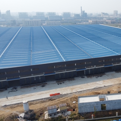 Q355B 알루미네이트 주황 접착장과 함께 전공 철강 구조물 창고