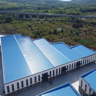 대형 스팬 Q235B Q355B 프리패브 강철 구조 창고
