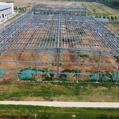 조립식 강철 창고 150m x 40m, 유리솜 샌드위치 패널