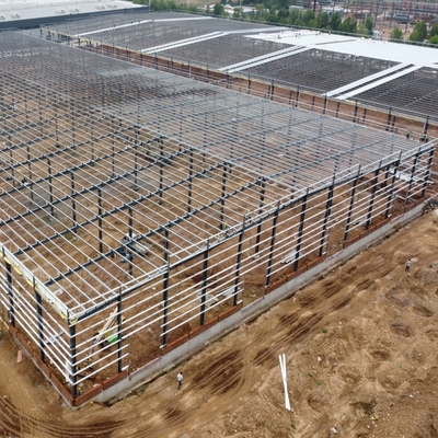 Prefab 철강 구조 건물 Q235B Q355B ASTM A36 인증