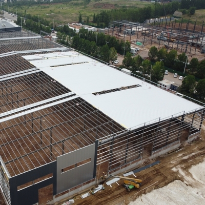 AISC BV CE 인증을 받은 암면 패널을 사용한 다중 스팬 강철 창고