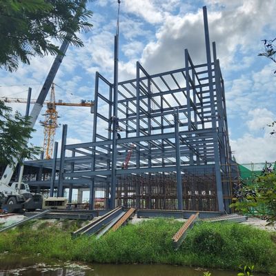 현대적인 디자인의 조립식 강철 구조 호텔 건물, 다층 강철 건물 공급